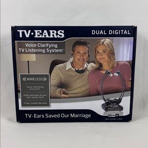 TV Ears 5.0 Original Wireless Headset System 11841 Ear Buds